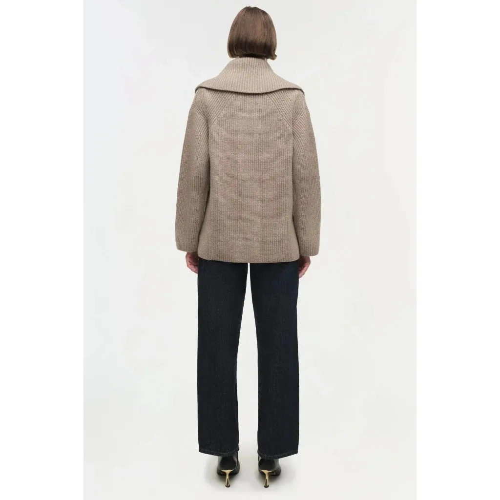 SIMKHAI Hollie Cardigan in Oat X - Image 14