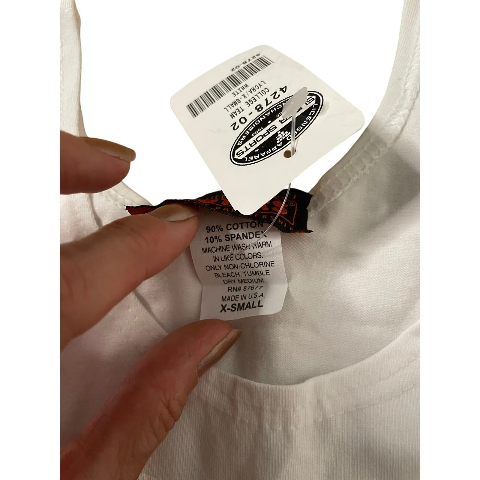 New Hooters Girl Uniform Rare Football Themed Tank from Pelham Alabama size Xs - Image 6