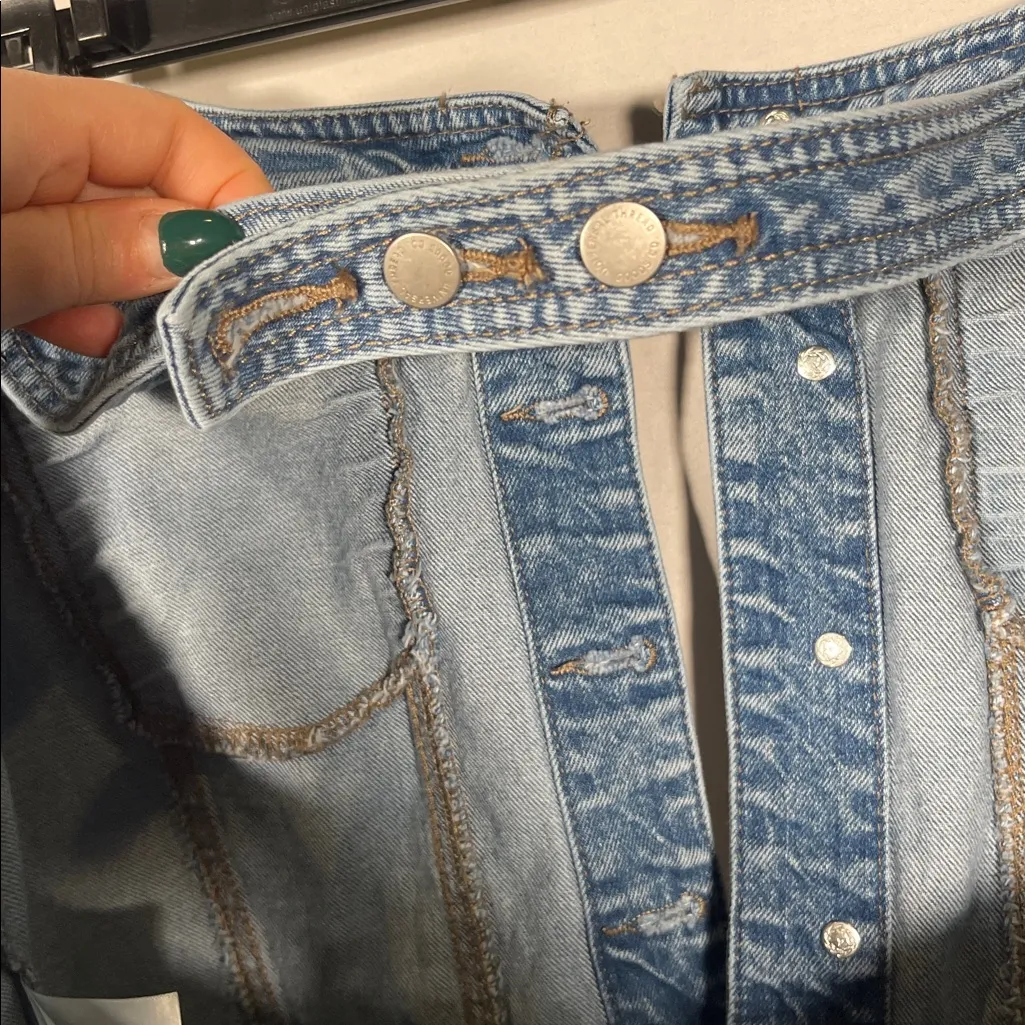 UNIVERSAL THREAD WOMENS DENIM HALTER MIDI DRESS 14 - Image 8