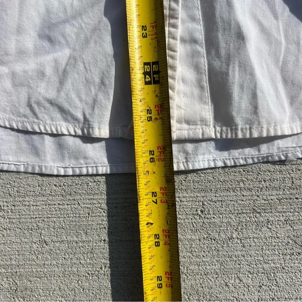 Vintage 80s 90s Cowgirl Western Yoke Blue Black Scrolling Bib Button Up Shirt L Size L - Image 6