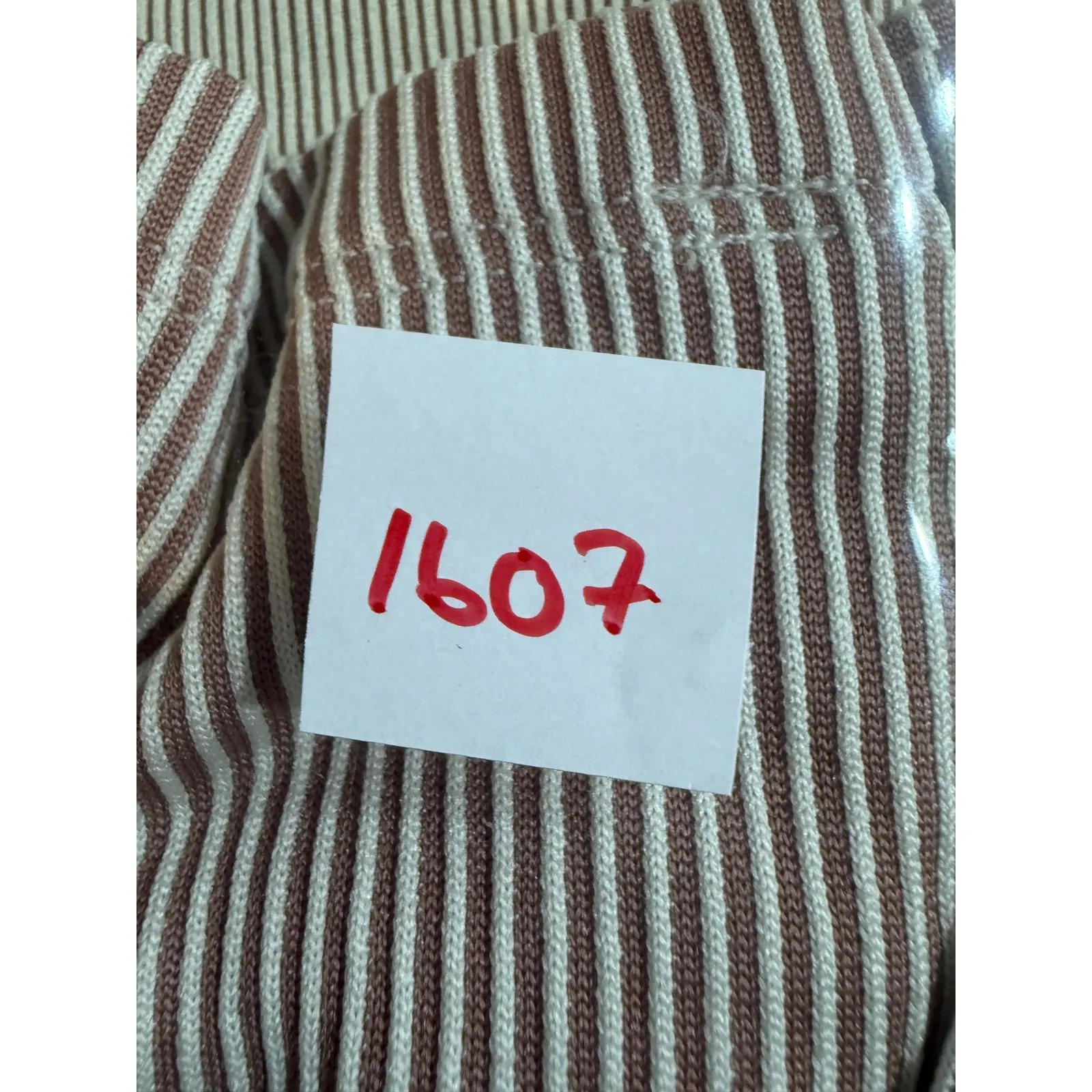 Nike Air Striped Knit Mini Skirt Tan Brown Casual Athletic Women's XS ribbed - Image 8