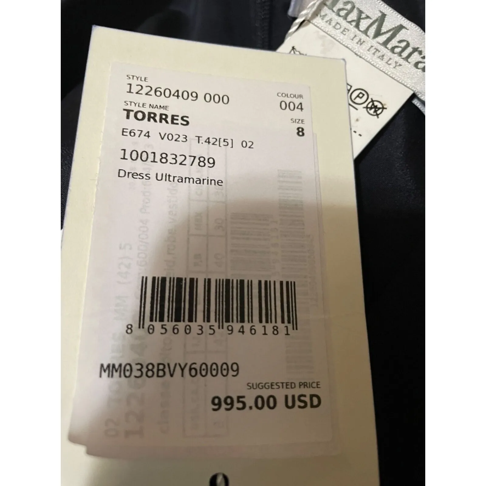 MAX MARA Layered Draped Dress Size‎ 8 New with Tags - Image 10