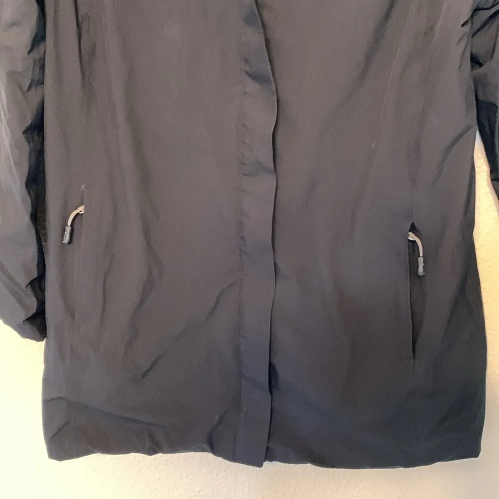 Heat keep black jacket sz M longer casual medium weight winter fall spring - Image 4