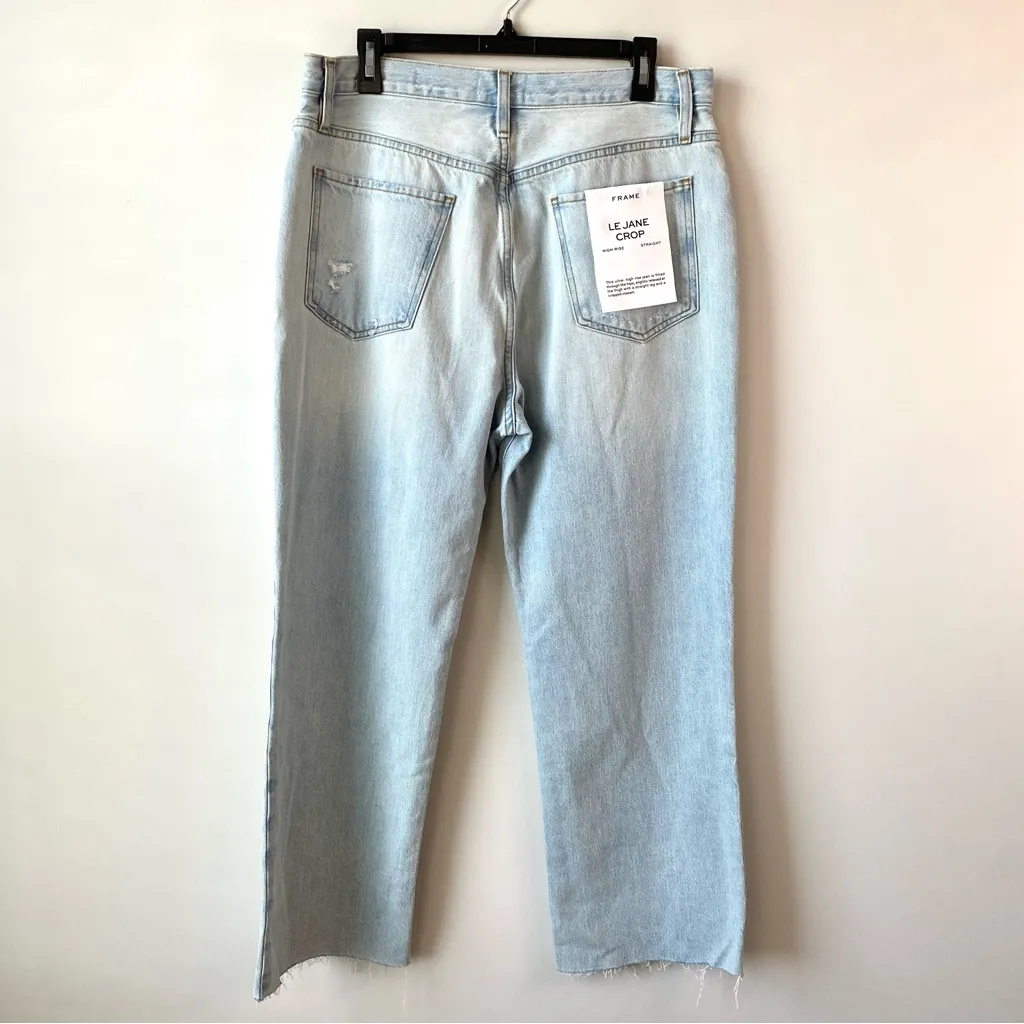 Frame Le Jane Crop Jeans Temecula‎ Rips 30 - Image 6
