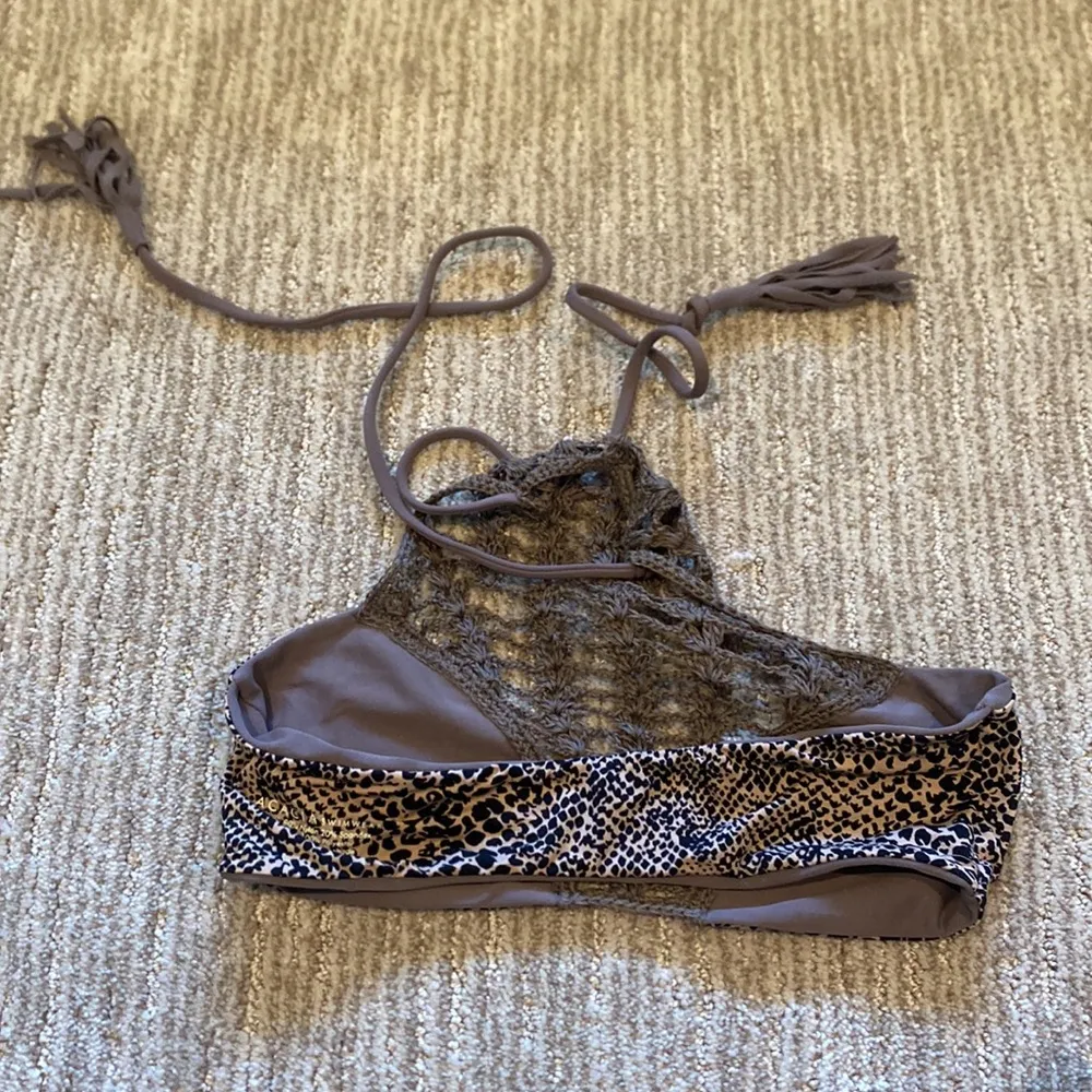 Acacia swimwear halter bikini top Tan - Image 2