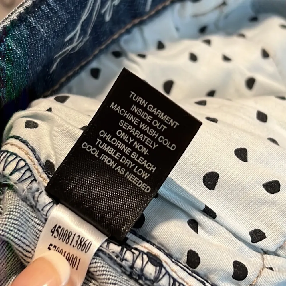 White House Black Market size 2 womens mini denim skirt button zip closure NWT - Image 8