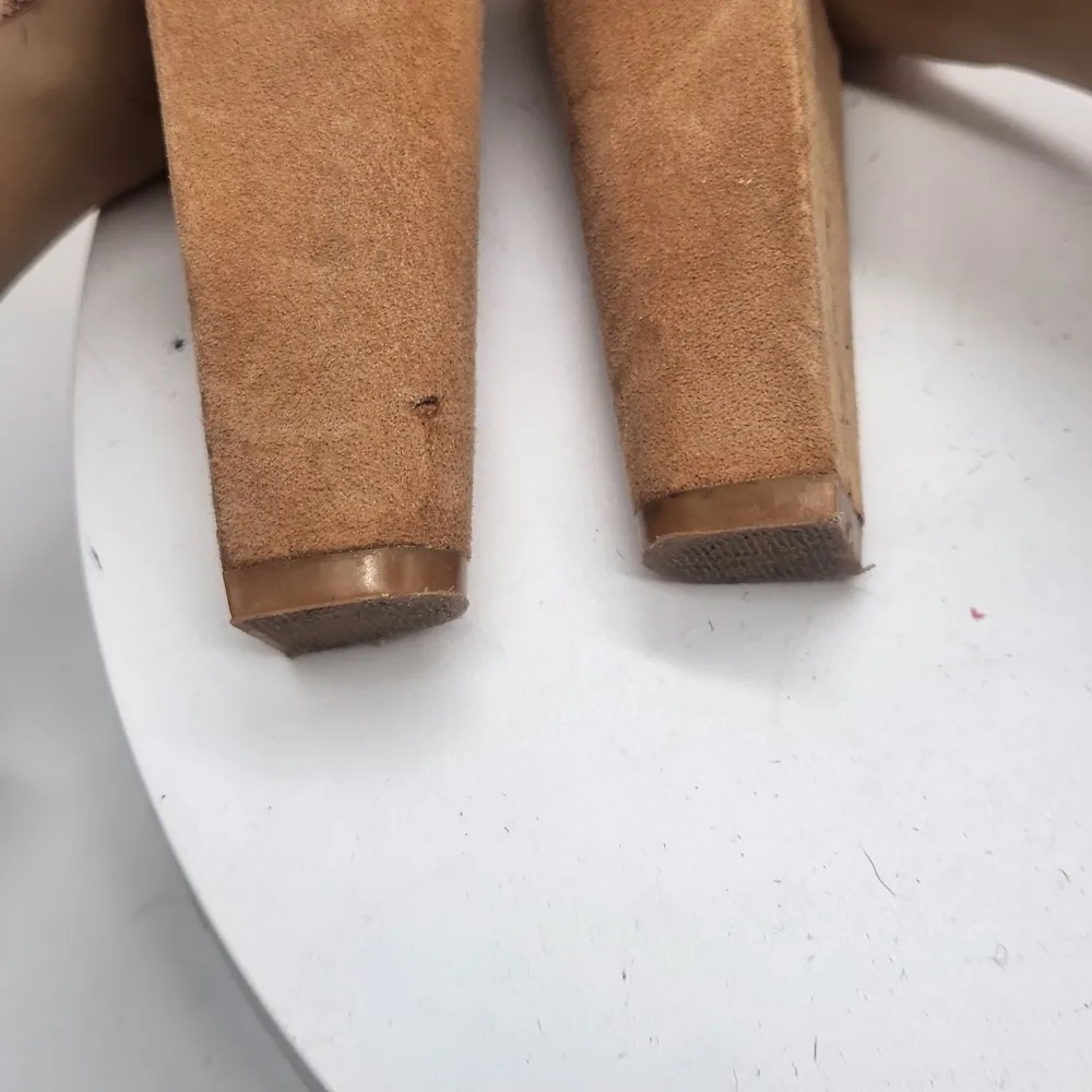 ABS Open-toed Rhinestone Pumps Size 8 - Image 11