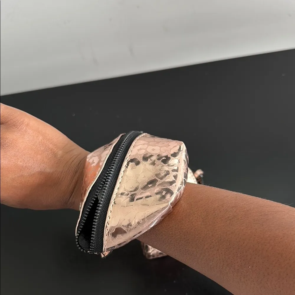 Chic Metallic Mini Backpack and Pouch - Image 5