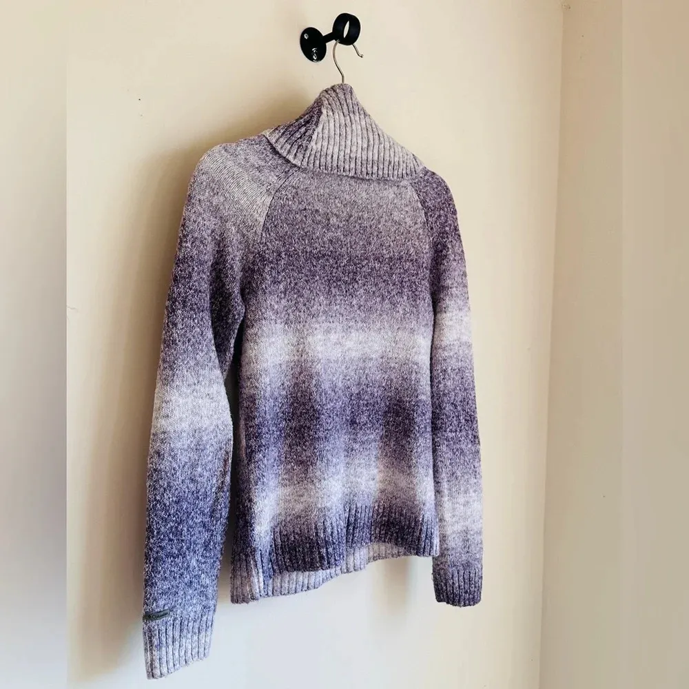 Columbia Turtleneck Sweater Purple Gradient - Size XS - Image 3