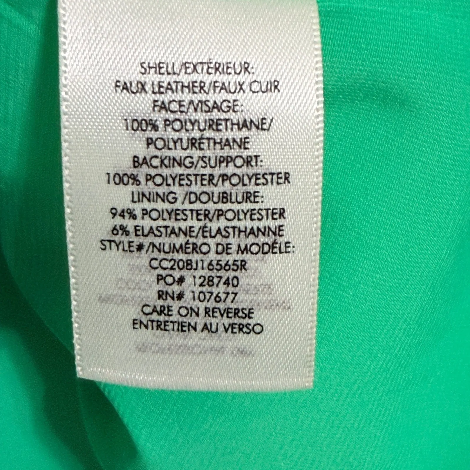 Alice + Olivia Coley Faux Leather Mini Dress Size 2 in Garden Green Holiday NYE - Image 8