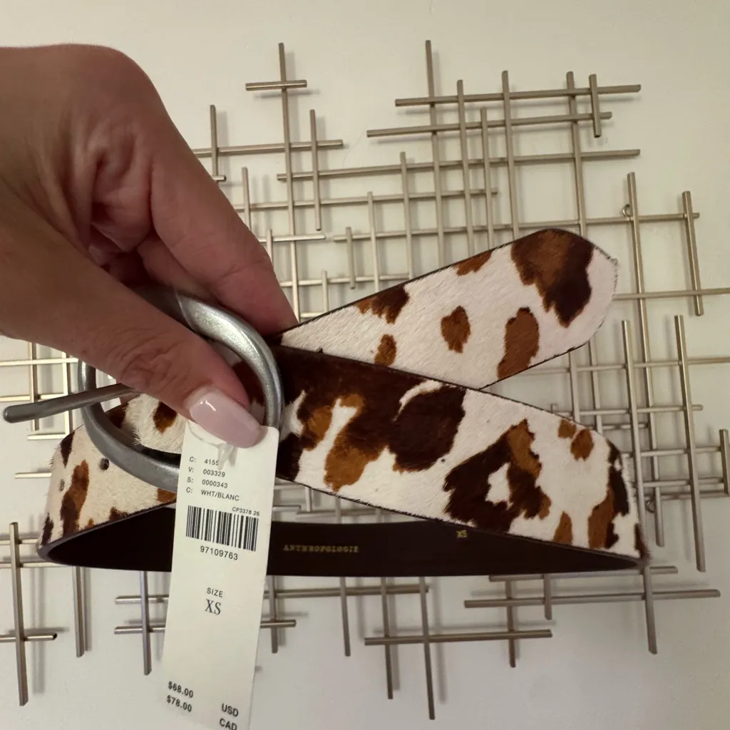Anthropologie Brown and White Belt - Image 3