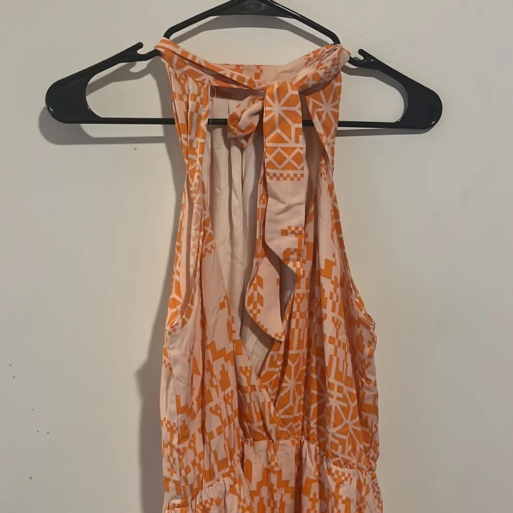 BTFBM Floral Dresses Casual Summer Sleeveless Halter Neck Ruffle Belt Boho - Image 10