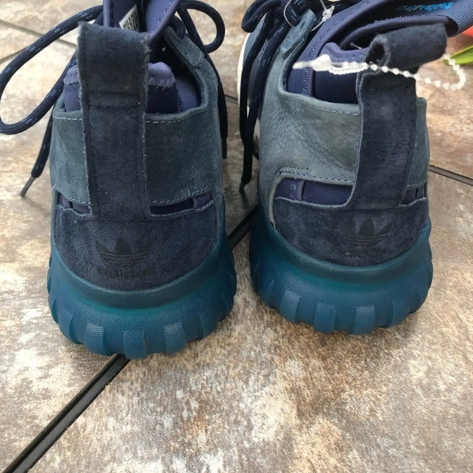 Adidas Blue Tubular X Primeknit PK Trainers  Sneakers S74926 M7/W8.5 NEW - Image 12