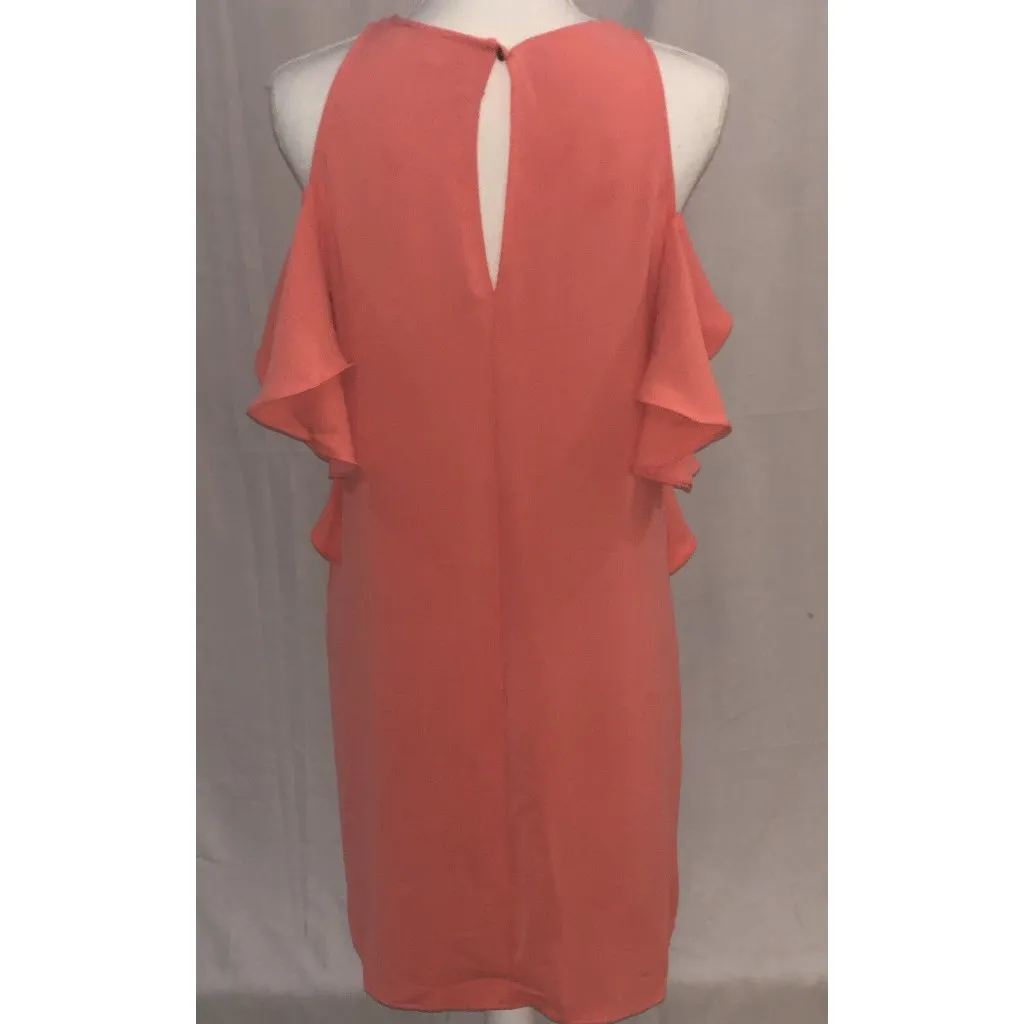 Everly~  Dress  ~ Size Medium  ~  Orangr/Peach ~ Keyhole Back - Image 4