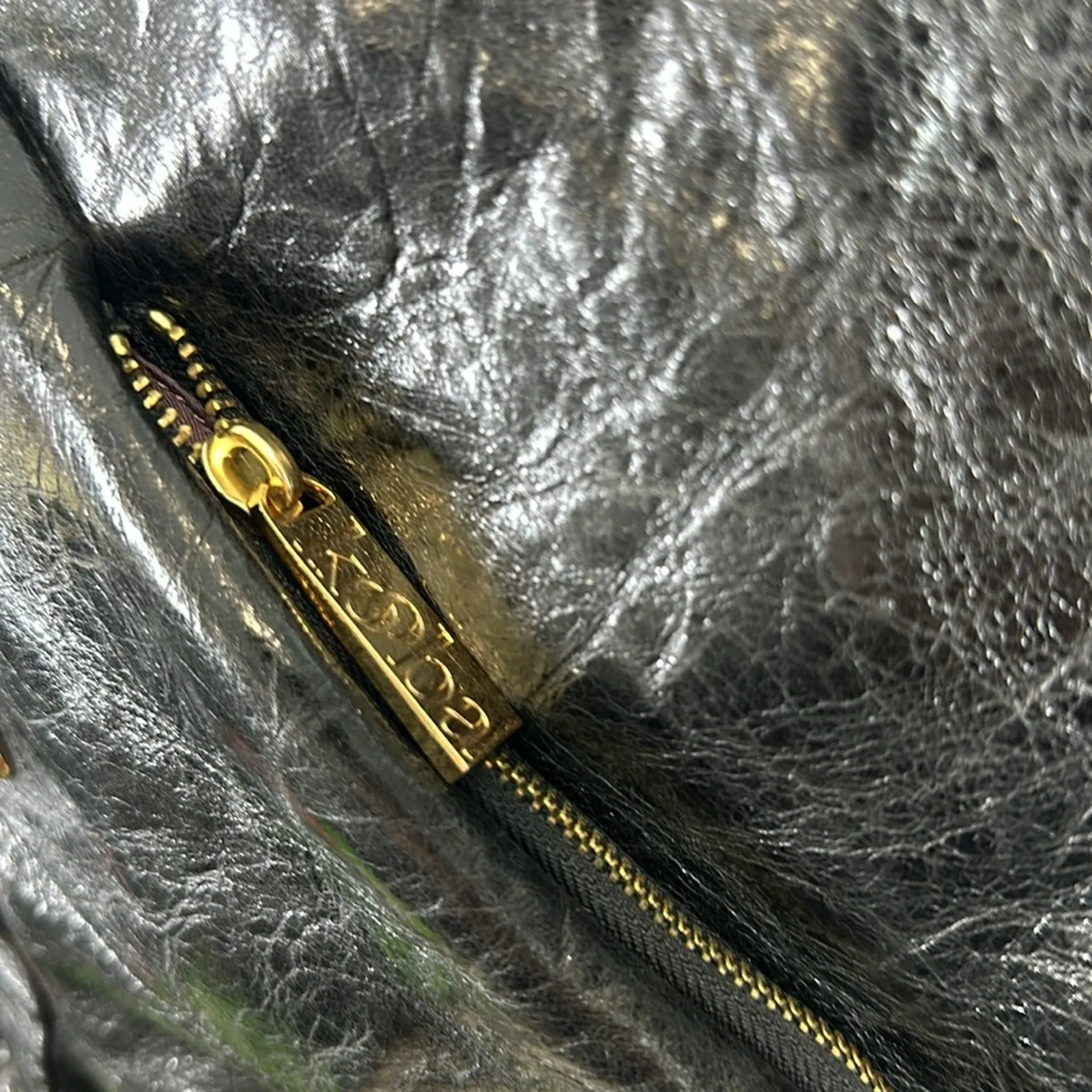 Kooba distressed genuine leather shoulder bag - Image 2