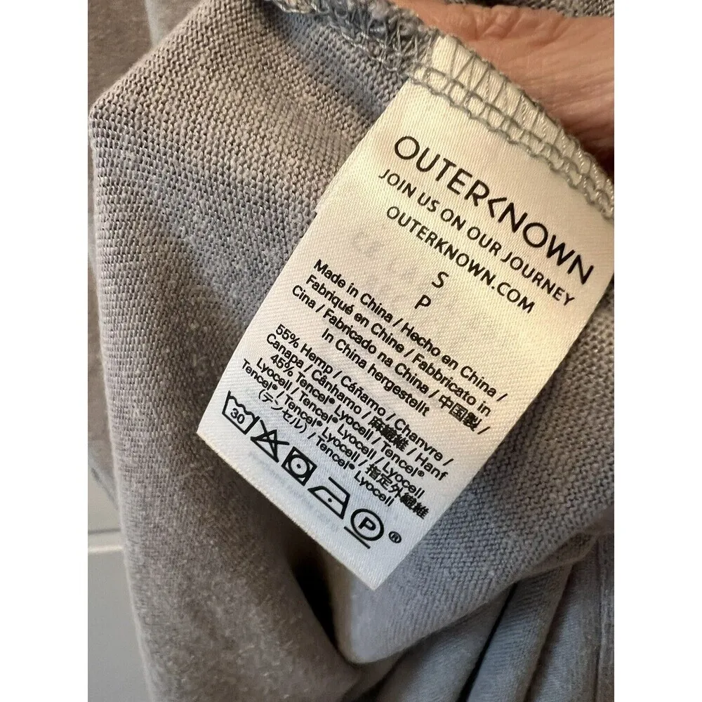 outerknown size small Neptune tee dress in gray Msrp $148 - Image 4