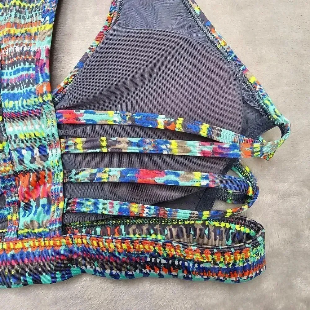 Victoria's Secret Sport Bra Padded Racerback Side Straps Activewear Size XS - Image 3