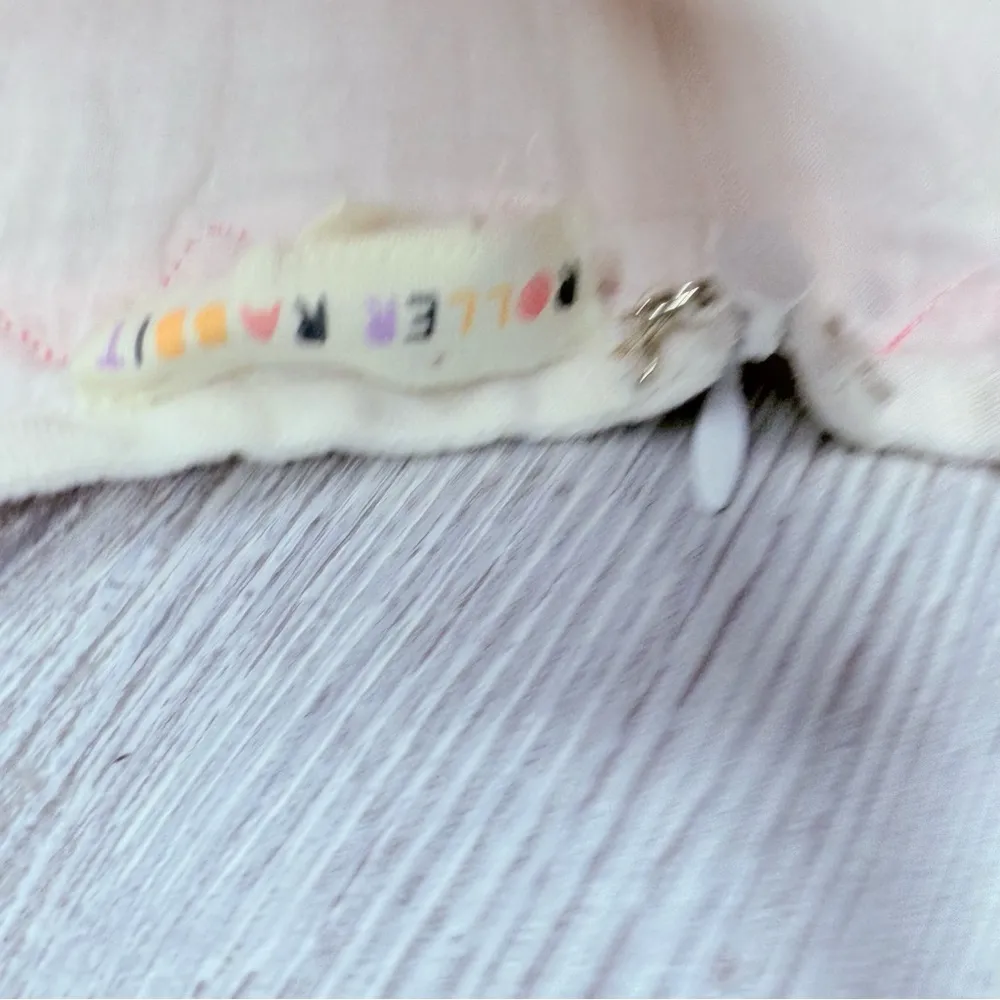 Roller rabbit wild flower kiki mini dress linen embroidered sleevless dress sm - Image 4