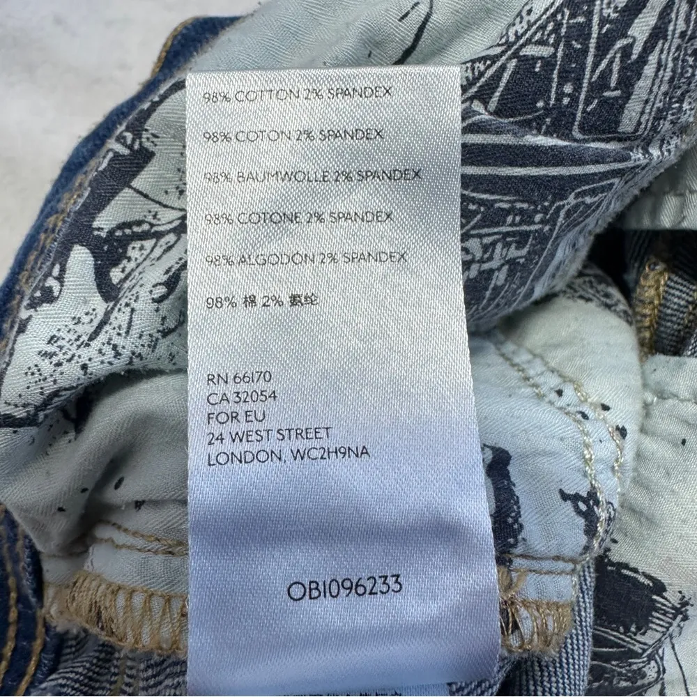 Pilcro & The Letterpress Slim Boyfriend Jeans 25 Blue Distressed Anthropologie - Image 11