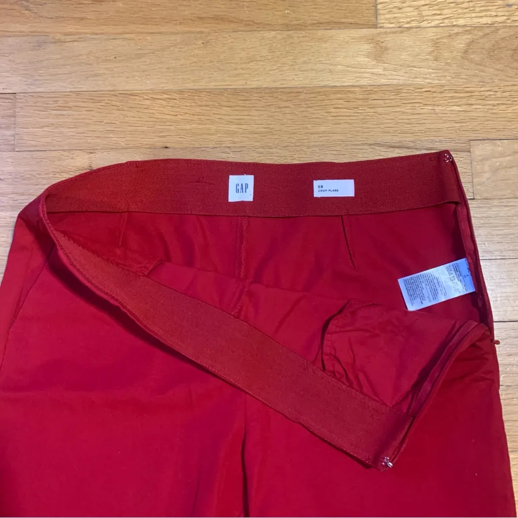Gap Crop Flare Pants Red Size Women's Size 08 - Image 8