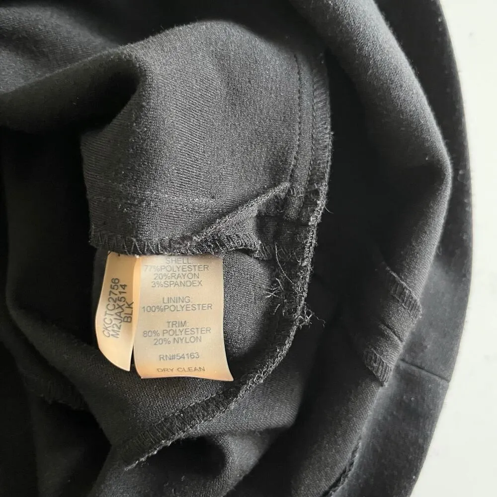 Calvin Klein Black Sleeveless Sequin Embellished Dressy Evening Top Size XL - Image 8