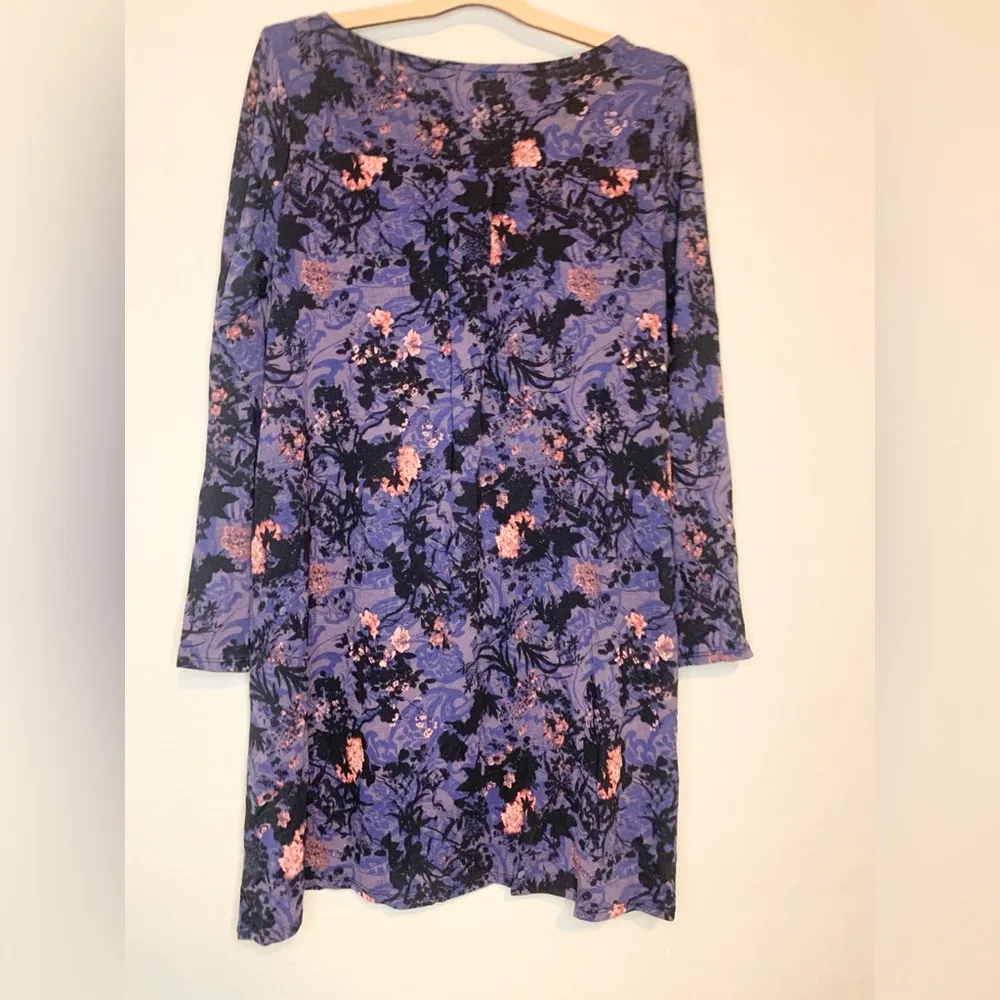 NWT Peruvian Connection Purple Shadow Blossom Dress Size Large - Image 3