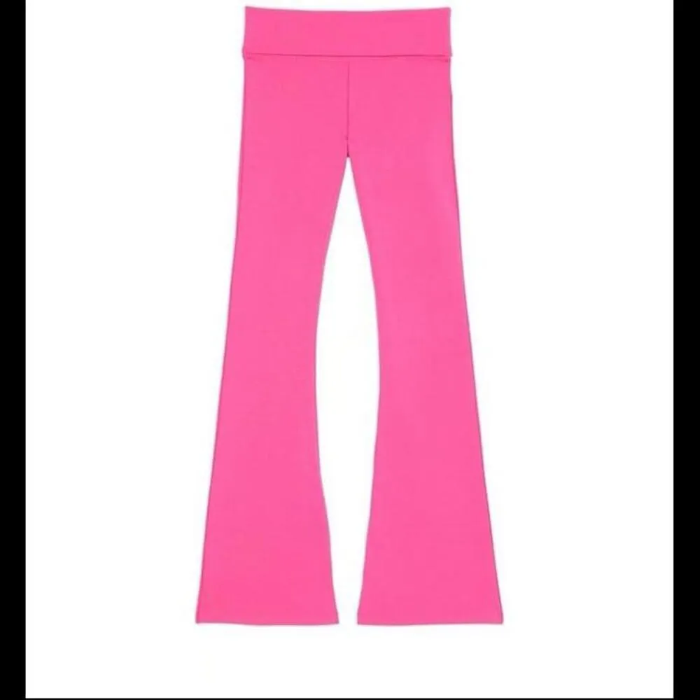 COPY - Y2K Victoria’s Secret PINK VS Bling Cotton Foldover Flare Leggings - Image 3