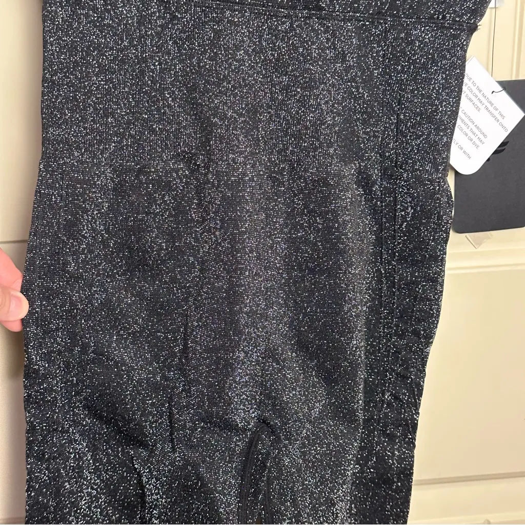 Fabletics Seamless Lurex Jumpsuit Sparkle Black Women's Size Small NWT $94.95 - Image 5