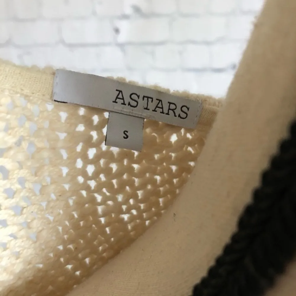 Astars Bonfire Festival Hippie Fringe Knit Vest Size S Brown - Image 9