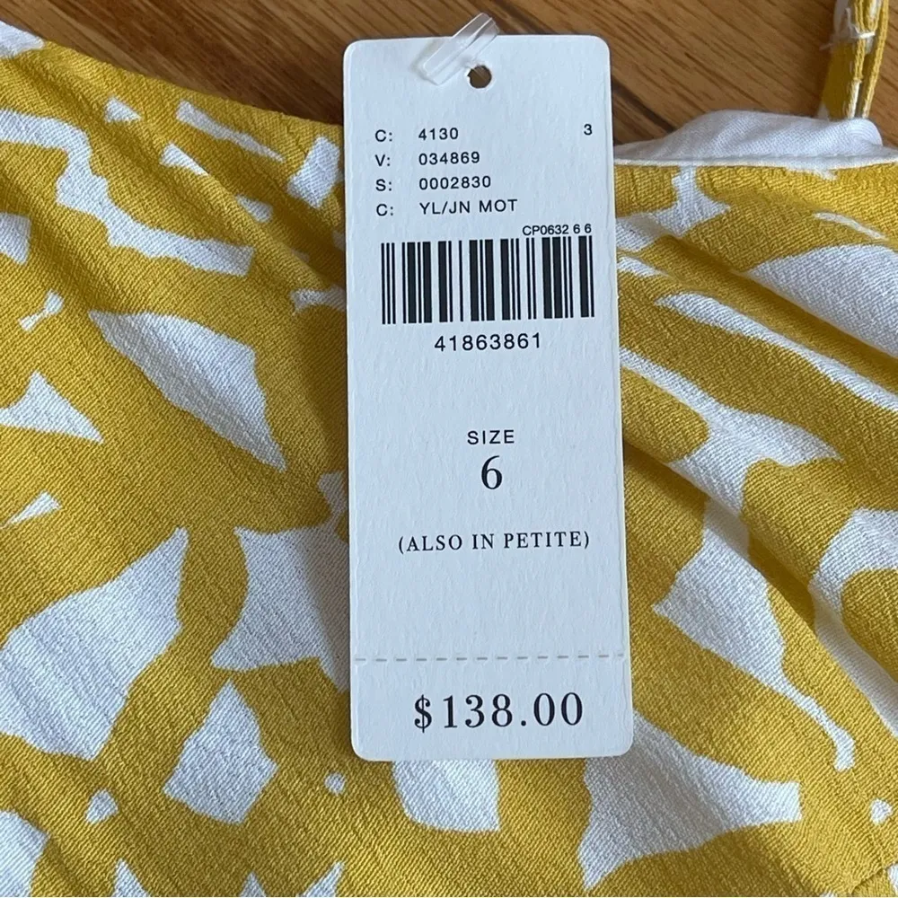 Anthropologie Maeve US 6 Goldenrod Brittany Sleeveless Ruffle Jumpsuit Romper - Image 14