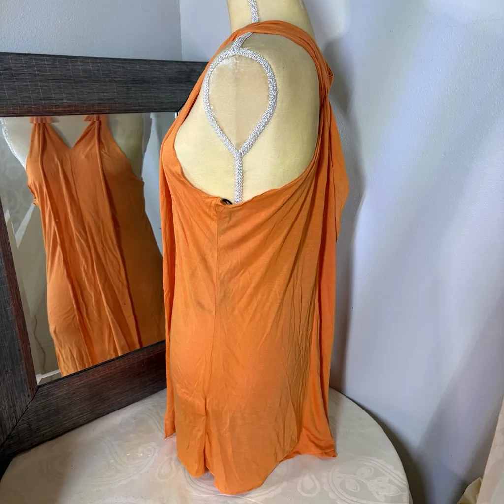 BCBGMAXAZRIA  Tangerine Sleeveless Dress - Image 9