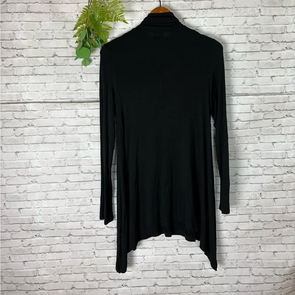Vintage Joseph A Black Ruched Turtleneck Spider Tunic - Image 8