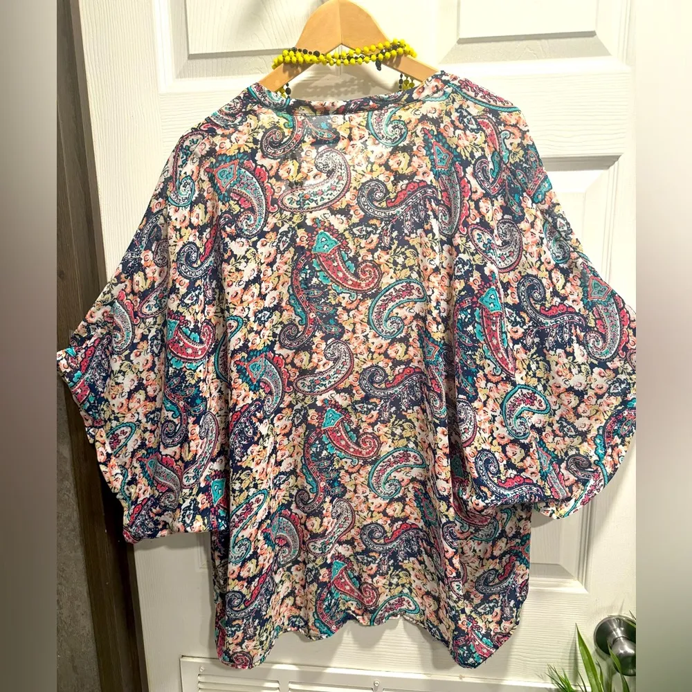 Xhilaration Kimono Floral Print for Women Size XL - Image 3