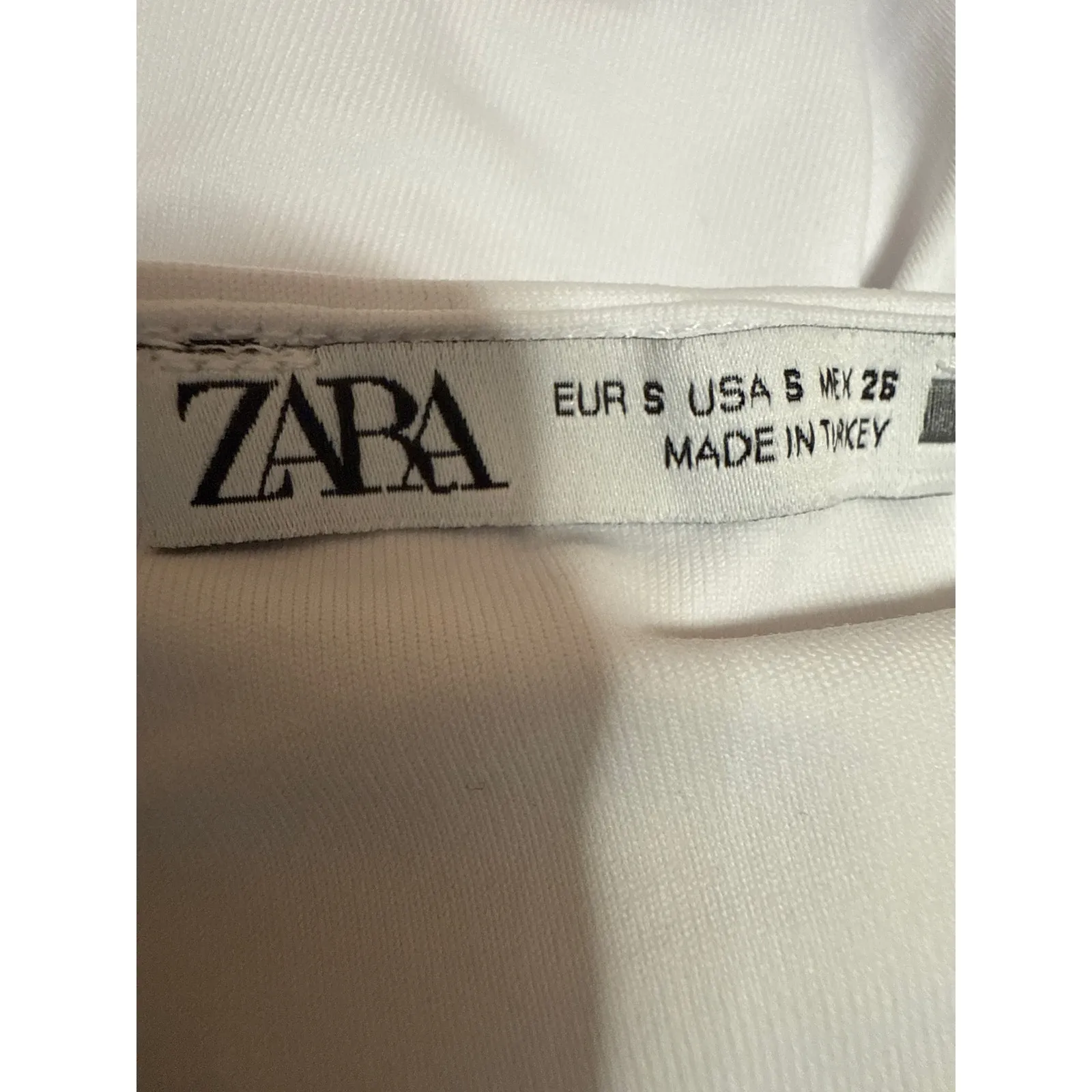 Zara Women's White Sleeveless Cami Camisole Racerback Thong Bodysuit Tank Top S - Image 3