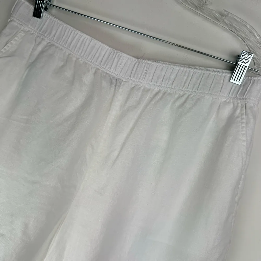 Tahari 100% Linen High Waisted Relaxed Shorts Sz XL Lagenlook - Image 6