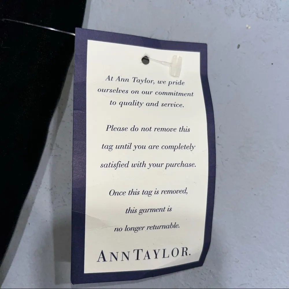 NEW Vintage 90’s Ann Taylor Black Velour Velvet Sleeveless Dress - Image 6