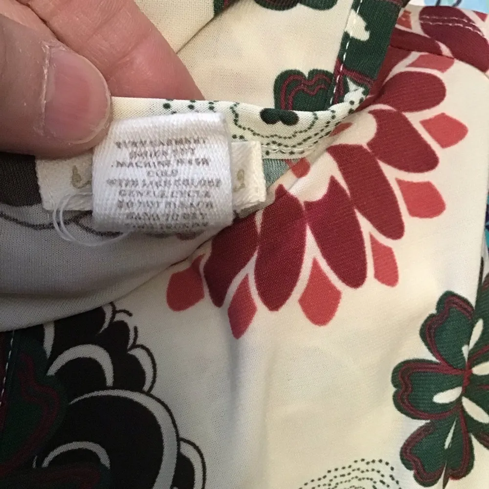 VTG Y2K Retro Love Rocks sexy floral v neck girly mini dress Size XS - Image 3