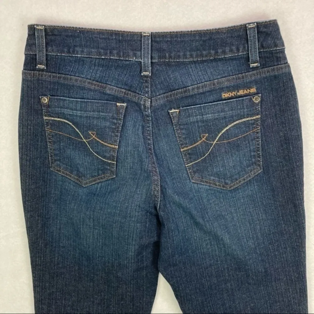 DKNY Stretch Dark Wash Denim Soho‎ Bootcut Jean - Image 6