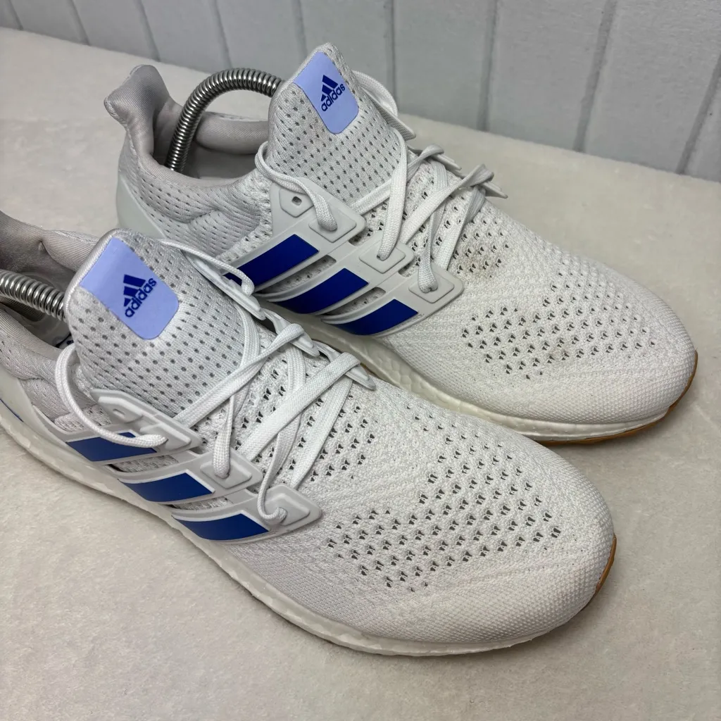 Adidas Ultra Boost 1.0 Womens Running Shoes White Blue JH9209 Size 10 - Image 4