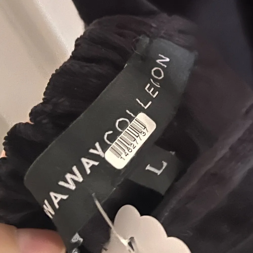 Stowaway Corduroy Maternity Overalls by Black Size L - Image 6