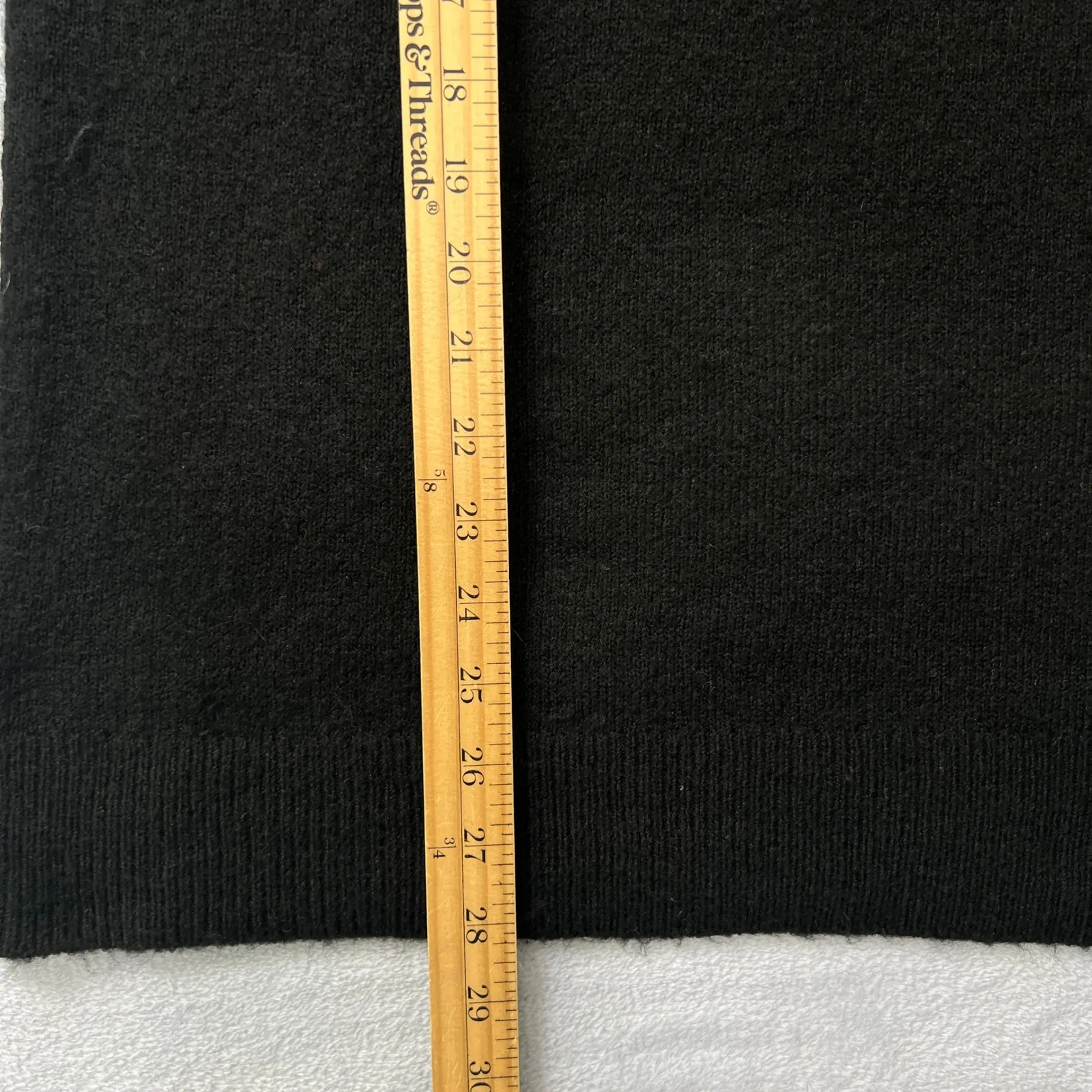 HALOGEN Black White Asymmetrical Neckline Turtleneck Sweater Medium Elevated - Image 8