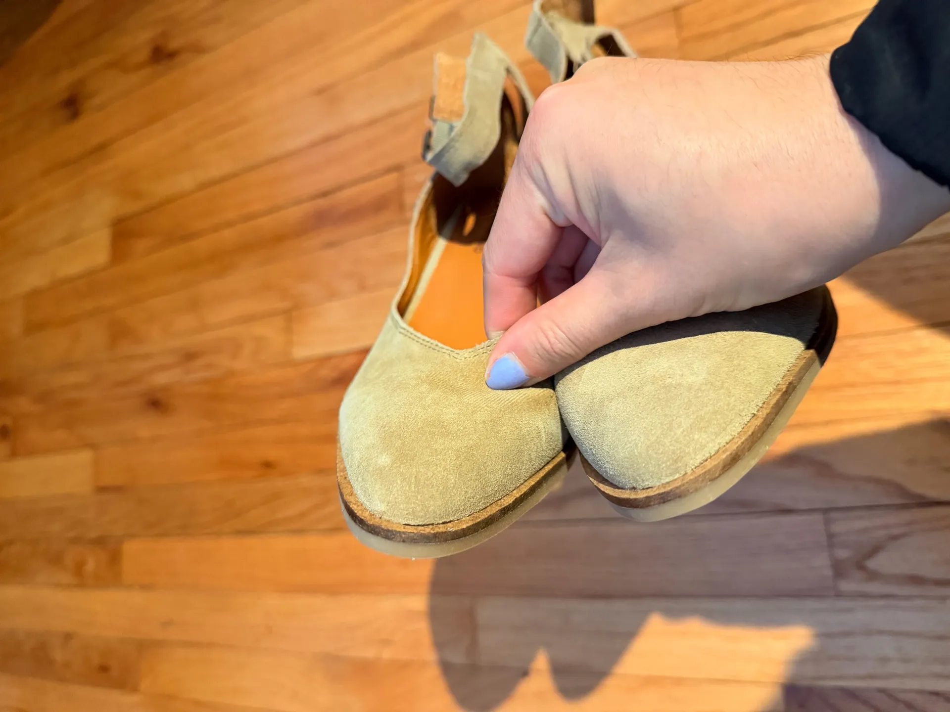 Lucky Brand suede mary Jane pums western coquette coastal shoes - Image 3