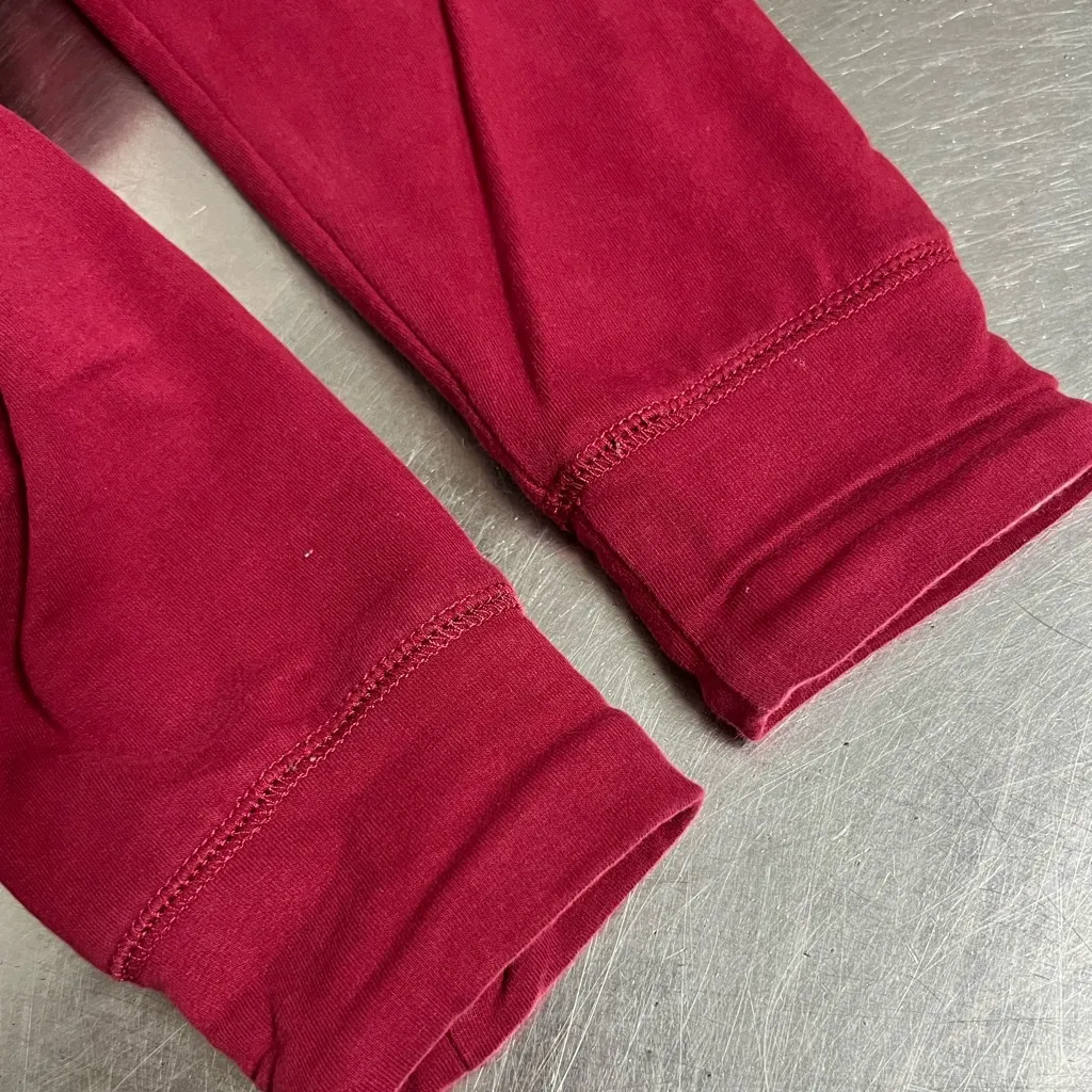 L.L Bean Womens Red Sherpa Lined Zip Hoodie Jacket - Image 7