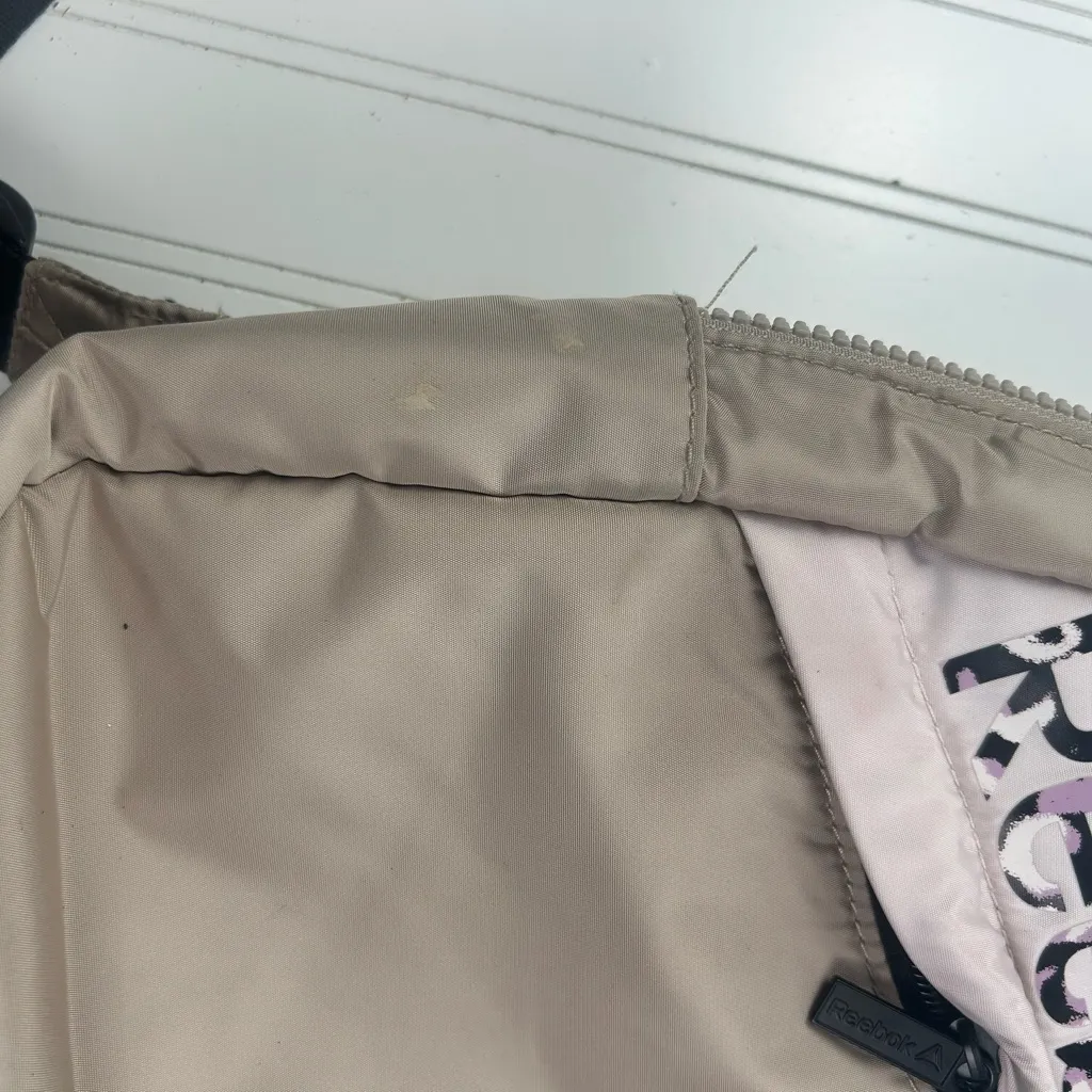 Reebok Beige & Pink Logo Backpack – Adjustable Straps, Casual Everyday Bag - Image 10