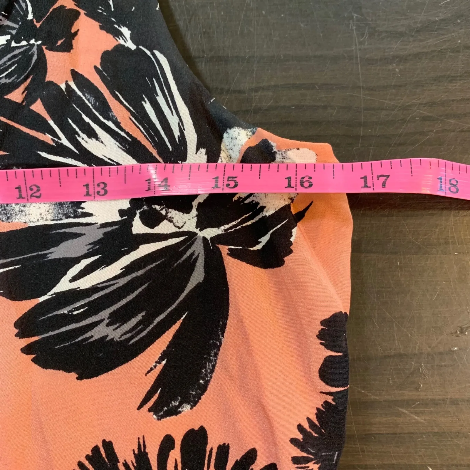 Rebecca Taylor Silk‎ Floral Sleeveless Peplum Top Pink Black Size 2 Soft Grunge - Image 7