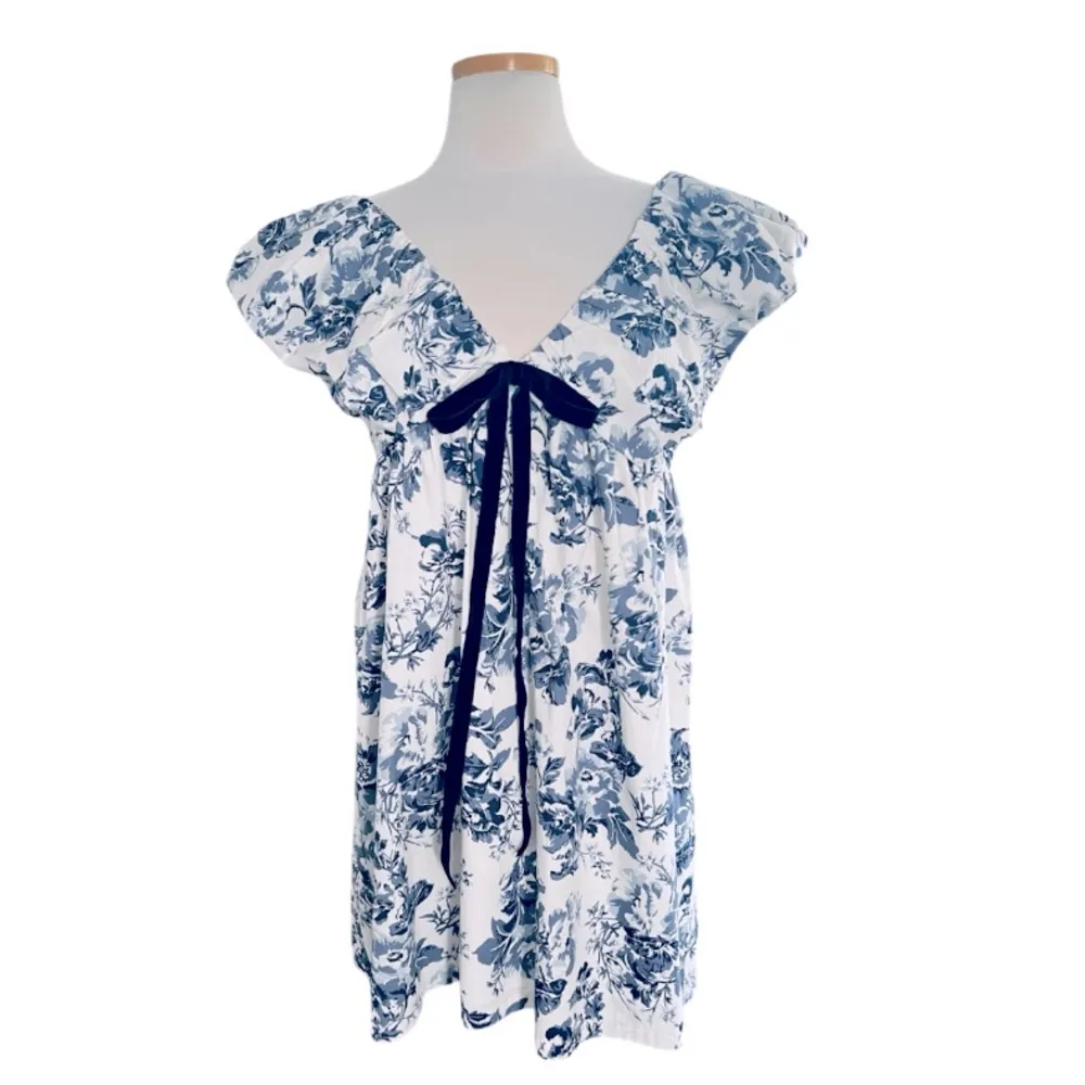 o.p.t. Didi Dress Blue Size Medium NWT White - Image 2