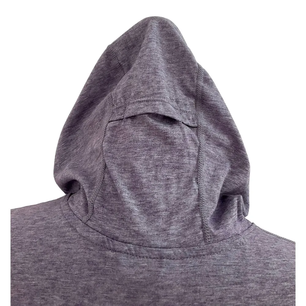 Nike Purple Dri-fit Running Athletic Top Hoodie Thumb Hole Insert Size M | 42-11 - Image 5