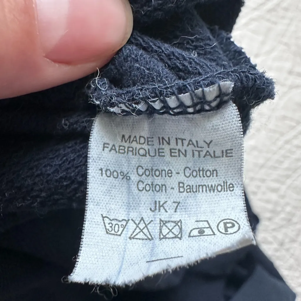 Brandy Melville Navy USA Cropped Hoodie - Image 8