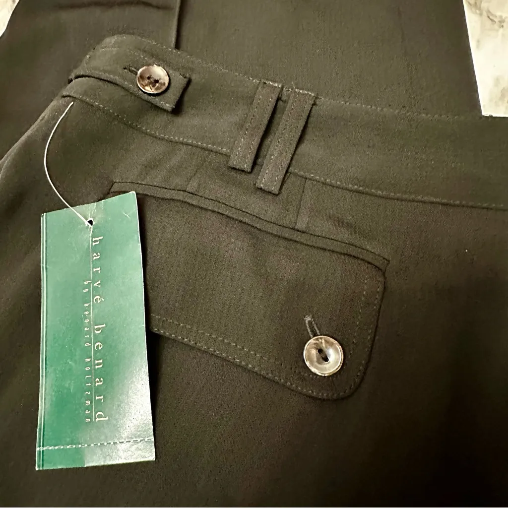 Harvé Benard Harve Benard Black Utility Style Cargo Business Casual Office Work Pants Style - Image 8