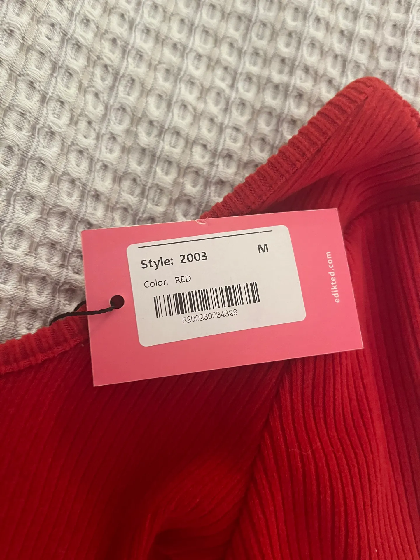 Red Long Sleeve Top - Image 3